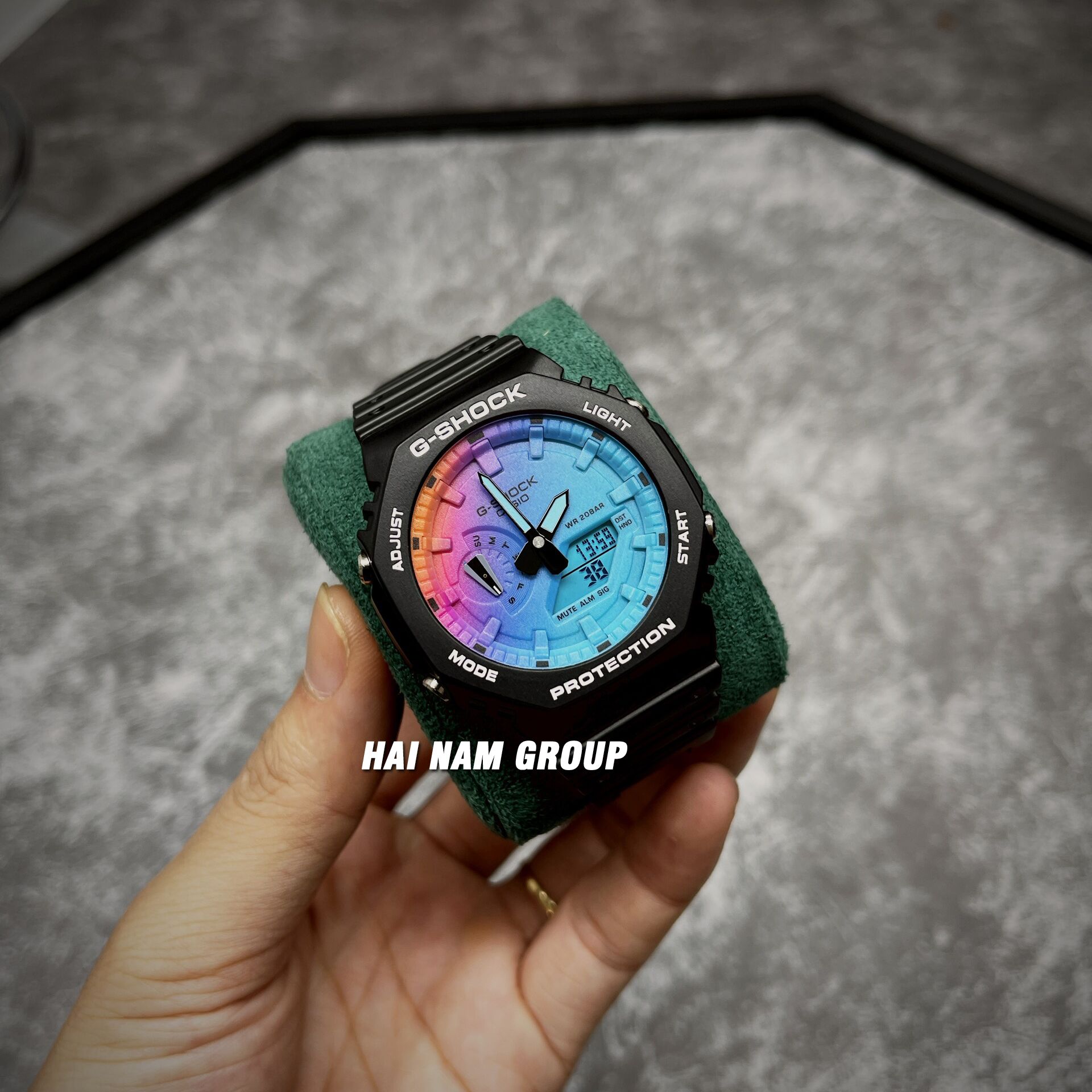 Đồng hồ nam G-SHOCK GA-2100SR-1A Màu đen mặt titan 3