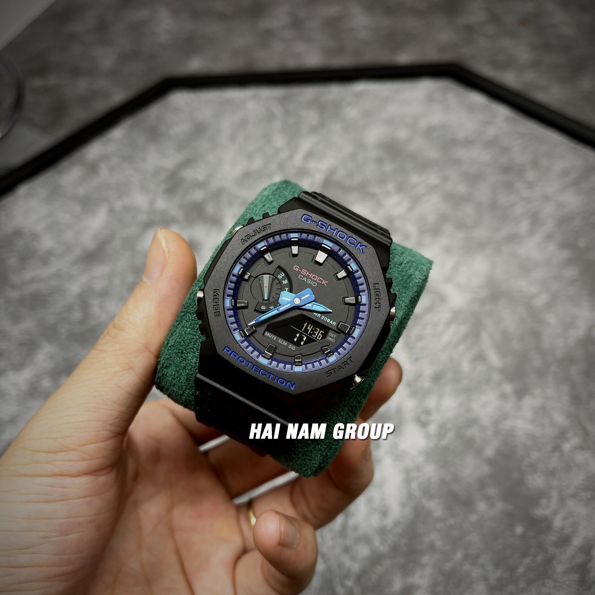 Đồng hồ nam G-SHOCK GA-2100VB-1A Màu đen xanh tím 2