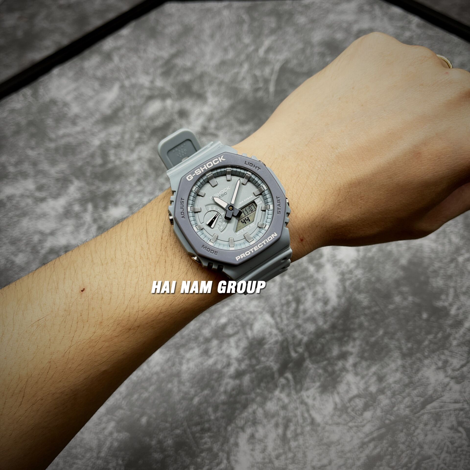 Đồng hồ nam nữ G-SHOCK GA-2110ET-8A Màu xám 5