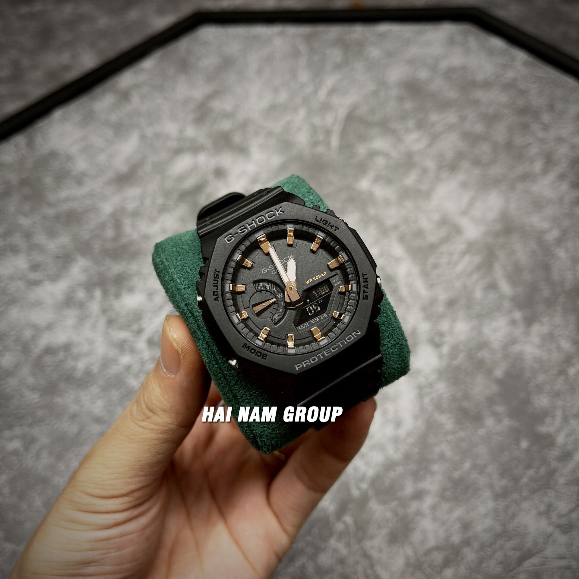 Đồng hồ nam G-SHOCK GMA-S2100-1A Màu đen viền đồng 3