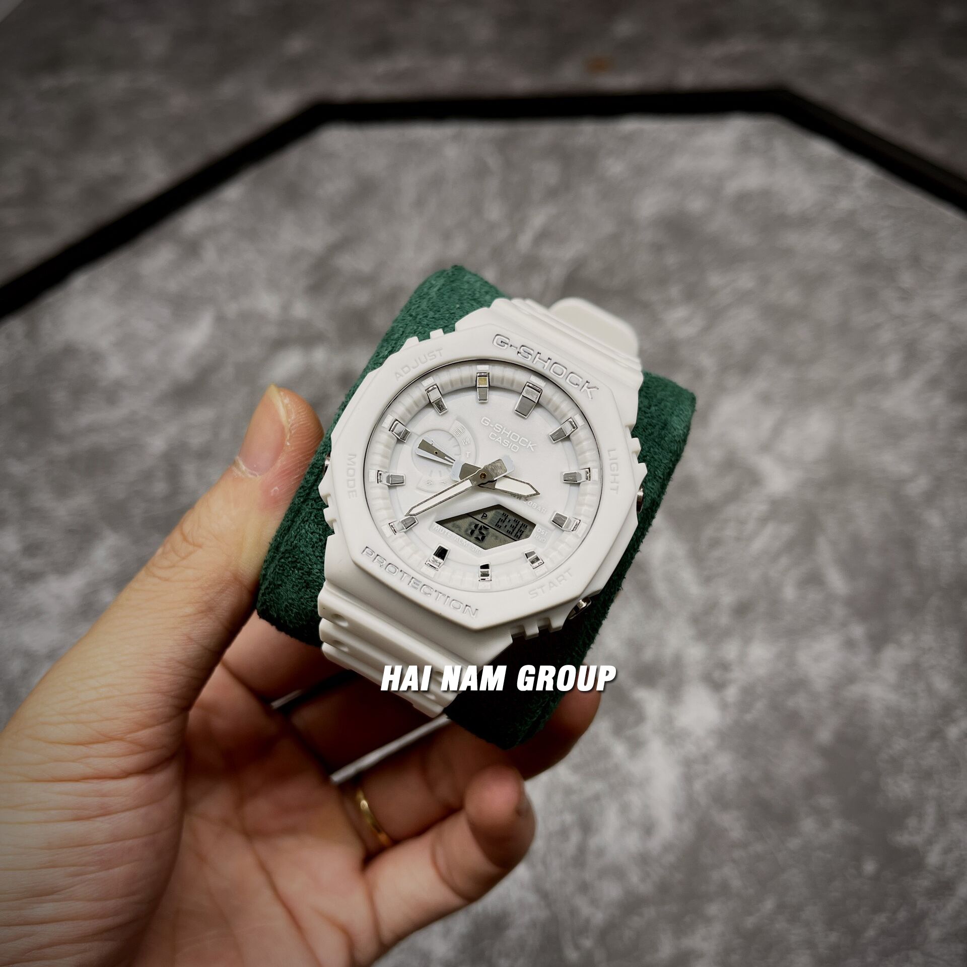 Đồng hồ nam nữ G-SHOCK GMA-S2100-7A Màu full trắng 2
