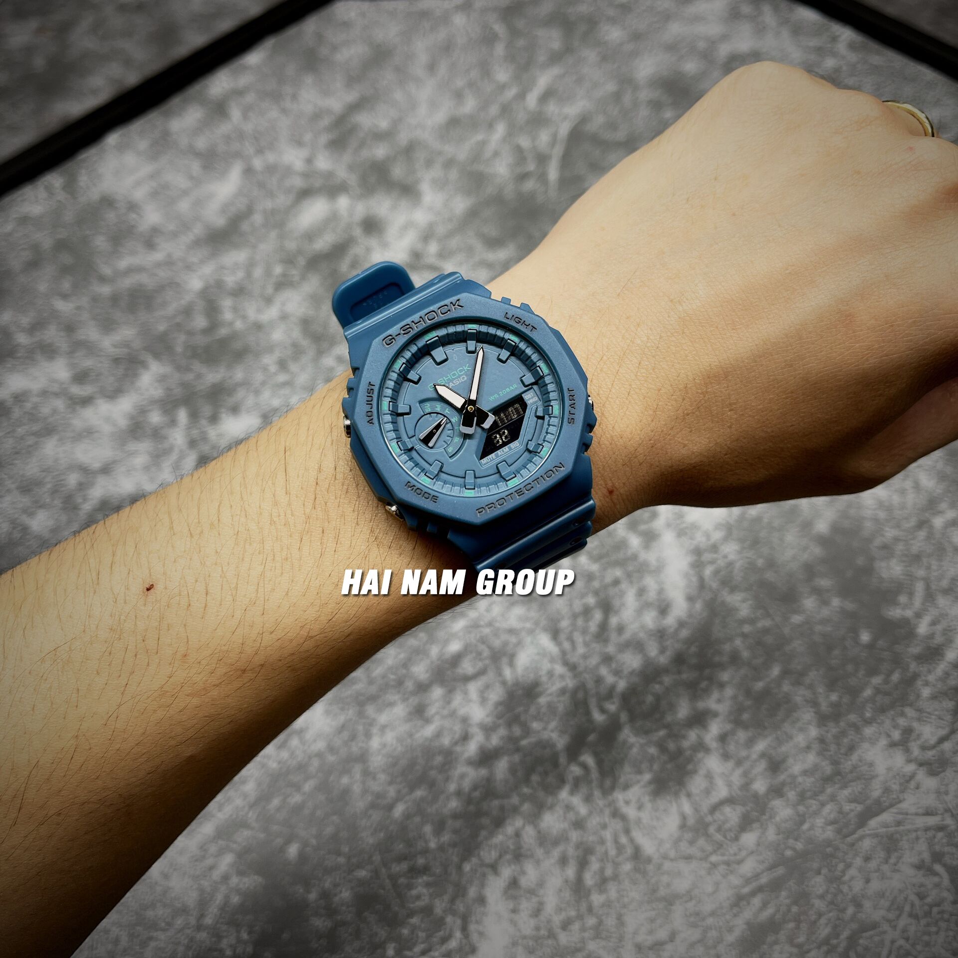 Đồng hồ nam nữ G-SHOCK GMA-S2100GA-3A Màu xanh dương 5