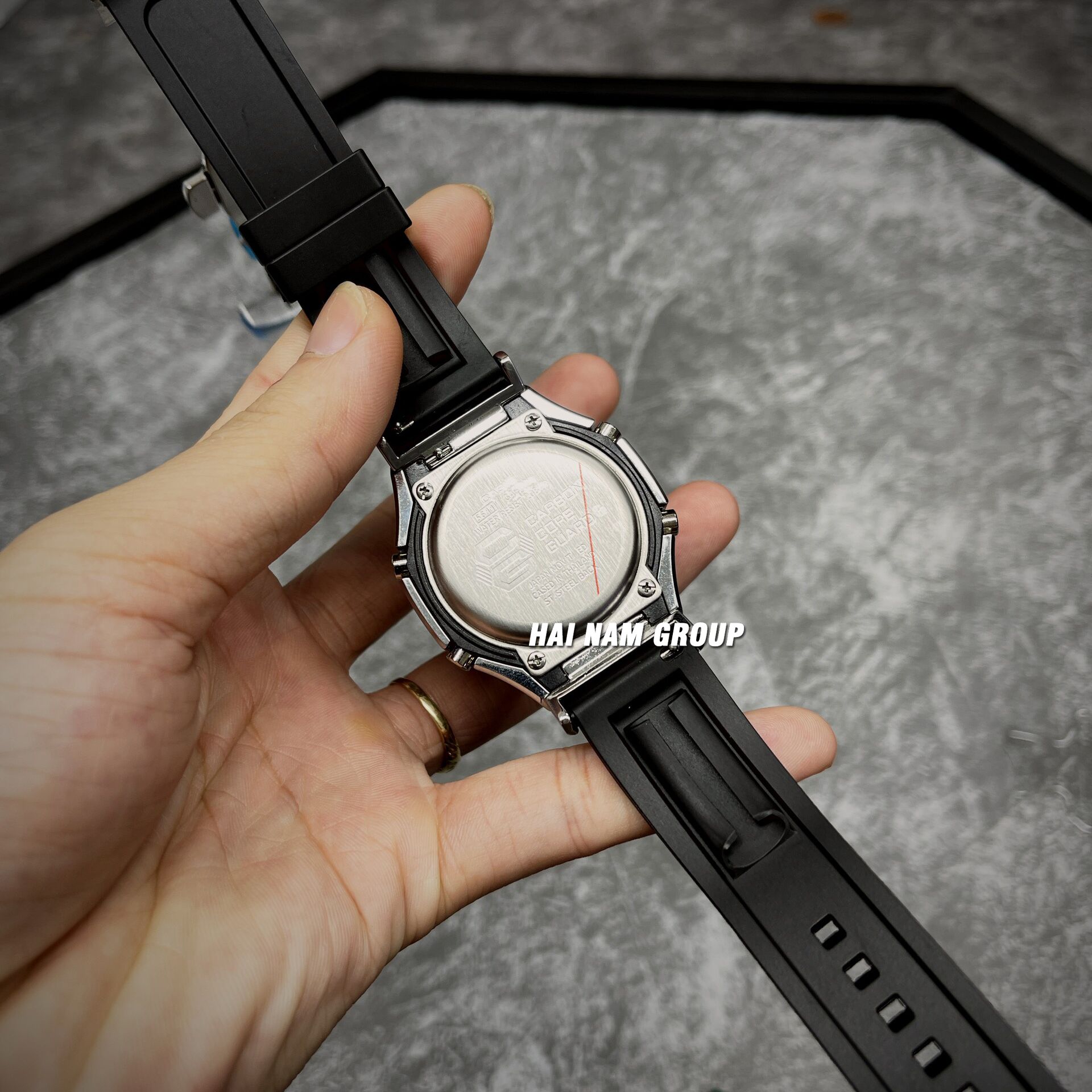 Đồng hồ nam nữ G-SHOCK GA 2100 Custom Ap Gen 2 Đen Bạc Lá Phong 5