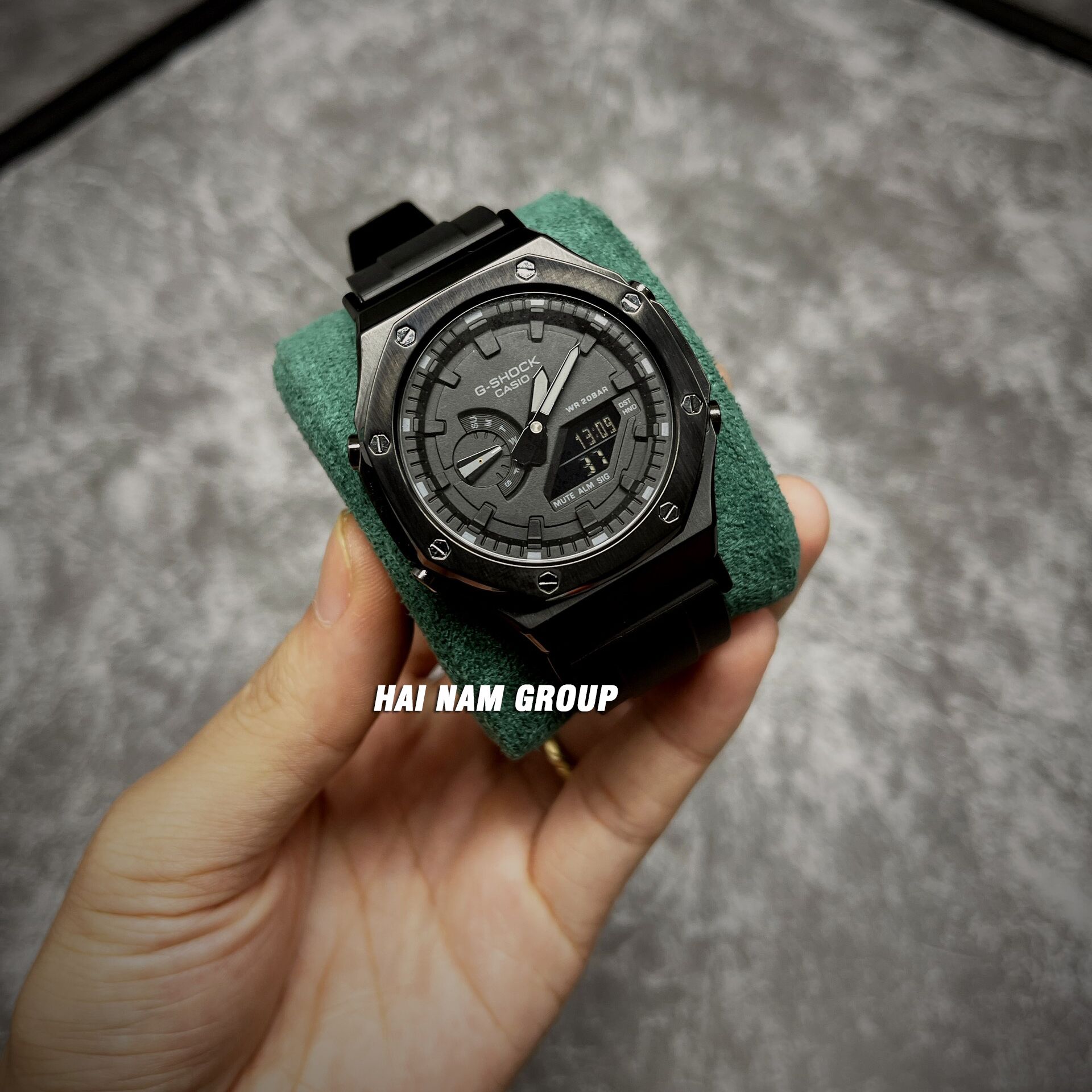 Đồng hồ nam nữ G-SHOCK GA 2100 Custom Ap Full Đen 3