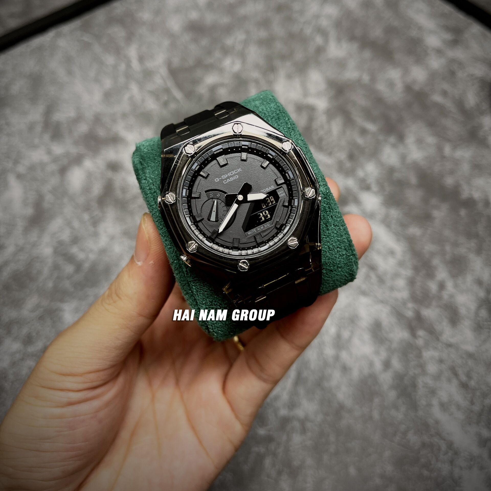 Đồng hồ nam nữ G-SHOCK GA 2100 Custom Ap Gen 4 Đen Mặt Đen Trong Suốt 3